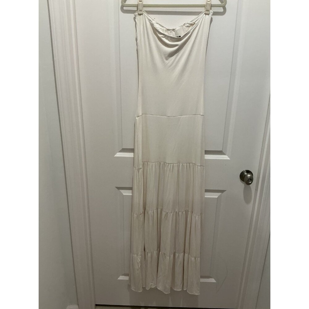 Sky Brand Maxi Dress Large Sleeveless Off White Lace Front NWT - Picture 5 of 9